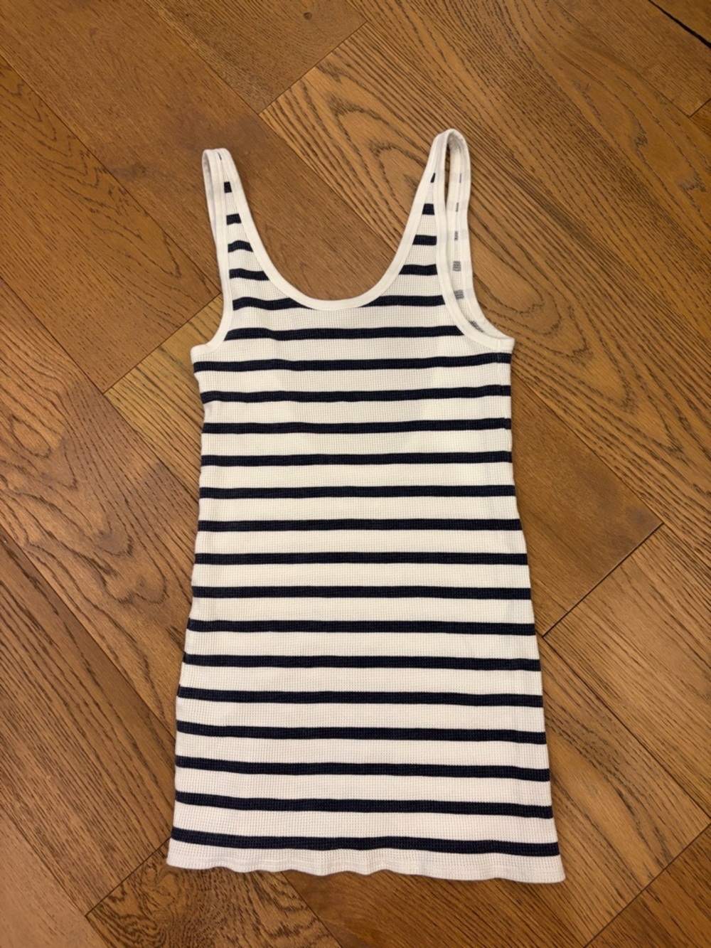 ONE Teaspoon Striped Tank Dress - Navy and White